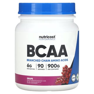 Nutricost, 퍼포먼스, BCAA, 포도 맛, 900g(2lb)