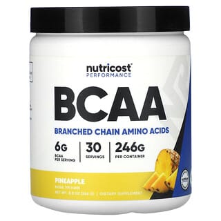 Nutricost, Desempenho, BCAA, Abacaxi, 246 g (8,8 oz)