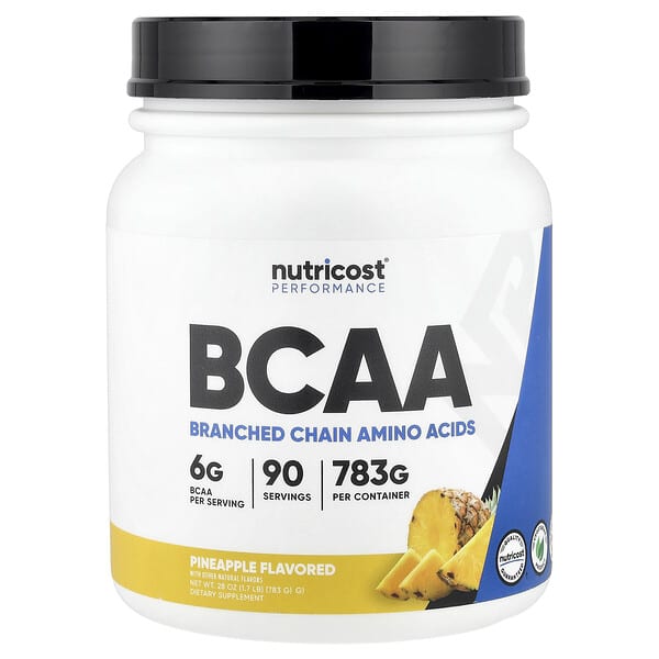 Nutricost, Performance, BCAA, Pineapple, 1.7 lb (783 g)