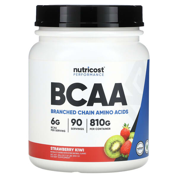Nutricost Performance, BCAA, Strawberry Kiwi, 1.8 lb (810 g)