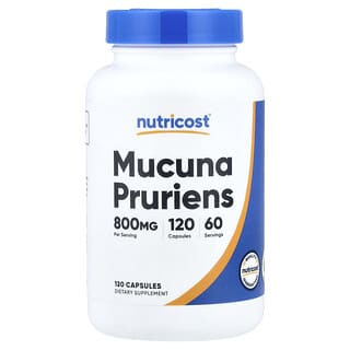 Nutricost, Mucuna pruriens, 캡슐 120정(캡슐 1정당 400mg)