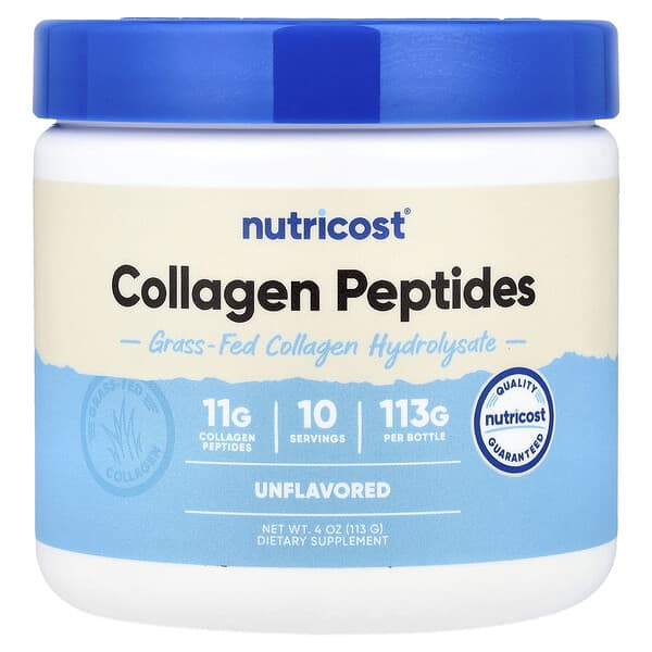Grass-Fed Collagen Peptides, Unflavored, 4 oz (113 g)