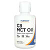 שמן MCT C8, ללא טעם, 473 מ“ל (16 אונקיות נוזל)