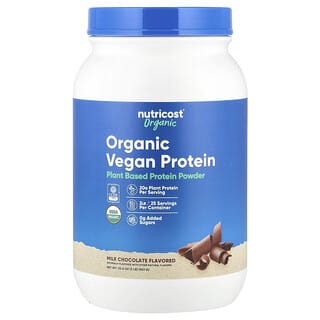 Nutricost, Organic Vegan Protein, Milk Chocolate, 2 lb (907 g)