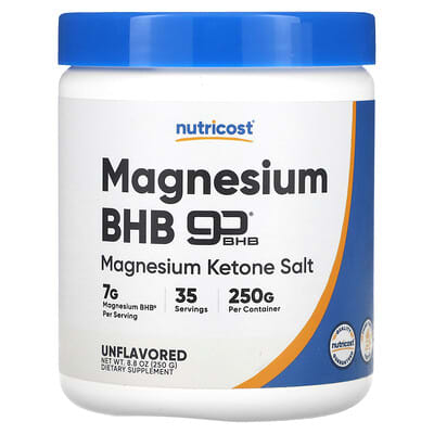 Nutricost, Magnesium BHB, goBHB®, Unflavoured, 8.8 oz (250 g)