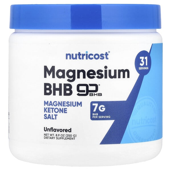 Nutricost, Magnesium BHB, goBHB®, Unflavored, 8.9 oz (250 g) — product photo 1