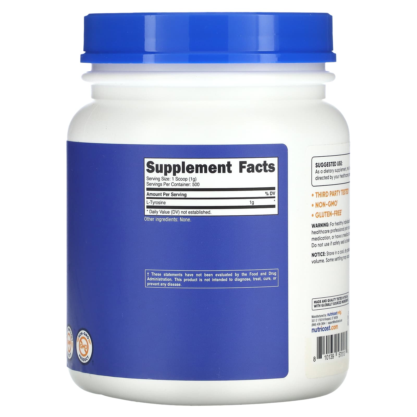 L-Glutammina In Polvere – 500 G – L-Glutammina Pura – Insapore – Vegana - Foto 9