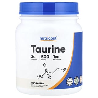 Nutricost, Taurine, niet-gearomatiseerd, 35.7 oz (1 kg)