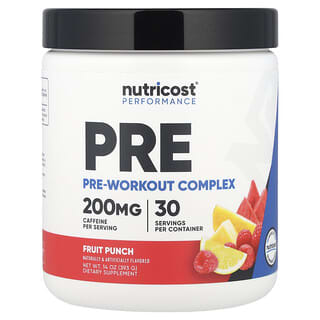 Nutricost, Performance, Pre-Workout Complex, Fruit Punch, 14 oz (393 g)