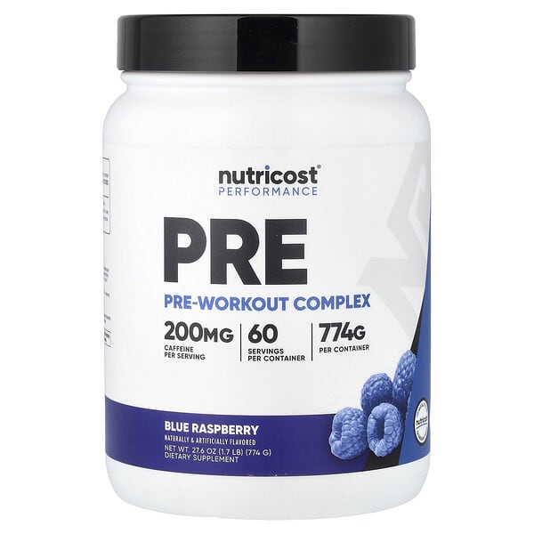Nutricost, Performance, Pre-Workout Complex, Blue Raspberry, 1.7 lb (774 g)