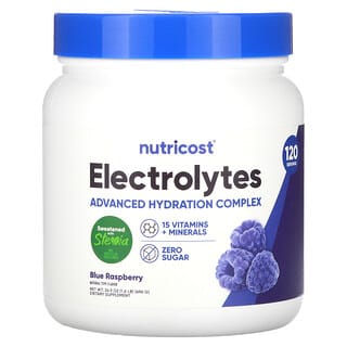 Nutricost, Electrolitos, Frambuesa azul`` 696 g (24,9 oz)