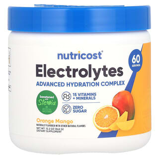 Nutricost, Electrolytes, Orange Mango, 12.2 oz (342 g)