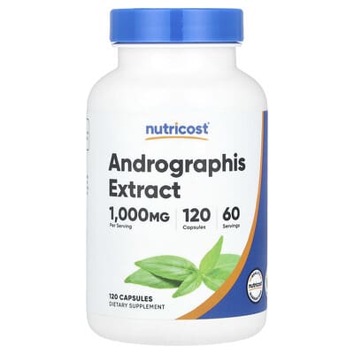 Nutricost, Andrographis Paniculata Extract, 1000 mg, 120 Capsules (500 mg per capsule)