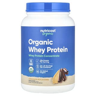 Nutricost, Proteína de suero de leche orgánica, Sabor a chocolate, 907 g (2 lb)