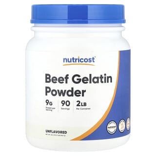 Nutricost, Beef Gelatin Powder, Unflavored, 32.4 oz (907 g)