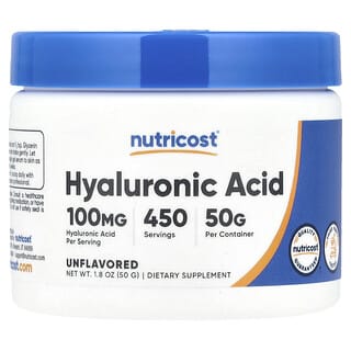 Nutricost, Hyaluronik Asit, Aromasız, 1,8 oz (50 g)