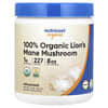 100% Organic Lion's Mane Mushroom, Unflavored , 8.1 oz (227 g)