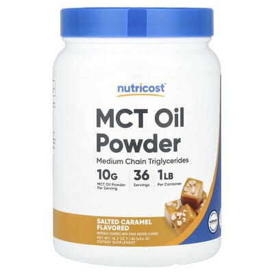 Nutricost, MCT Oil Powder, Salted Caramel, 1 lb (454 g)