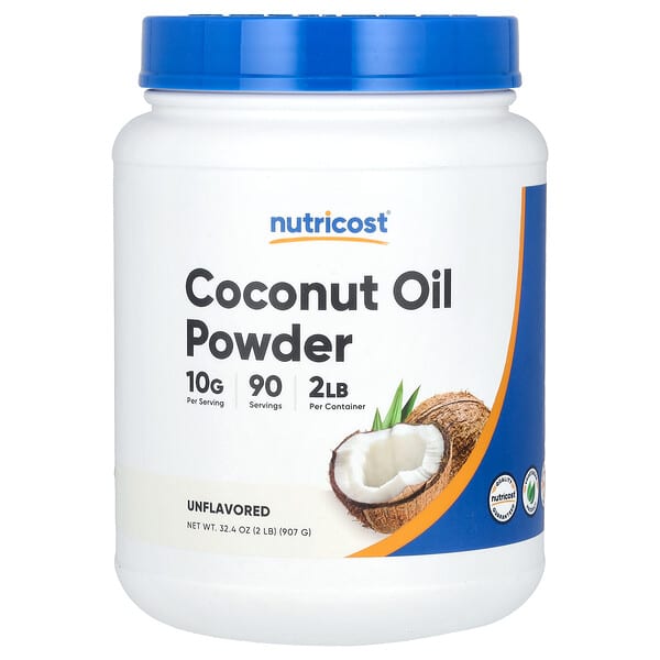 Nutricost, 코코넛오일 분말, 무맛, 907g(2lb)