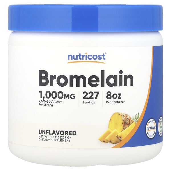 Nutricost Bromelain, Unflavored, 8.1 oz (227 g)