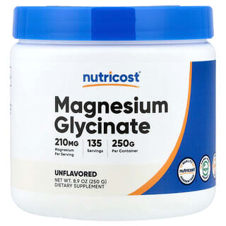 Nutricost（ニュートリコスト）, グリシン酸マグネシウム、プレーン、250g
