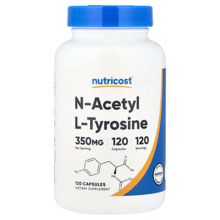 Nutricost, N-acetyl-L-tyrosine, 350 mg, 120 capsules