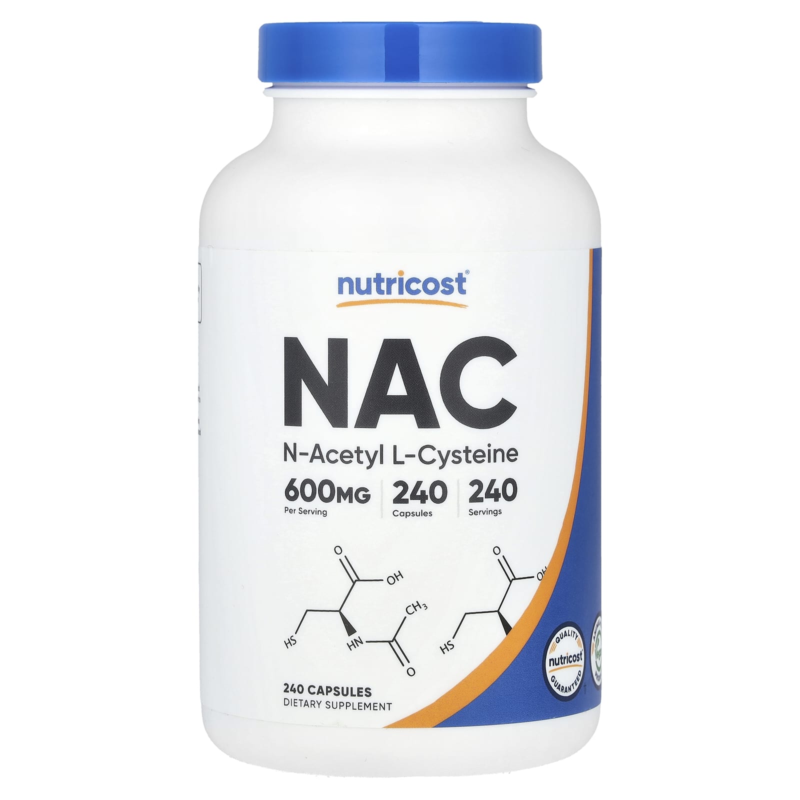 NAC（N-アセチル-L-システイン）、600mg、240粒