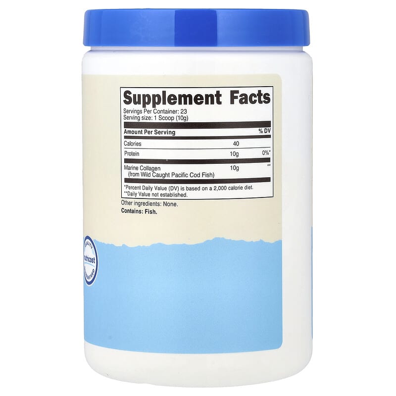 Colágeno Marinho de Peixes Selvagens, Sem Sabor, 227 g (8,1 oz)