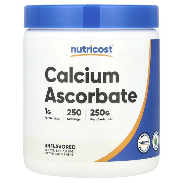 Calcium Ascorbate, Unflavored, 8.9 oz (250 g)