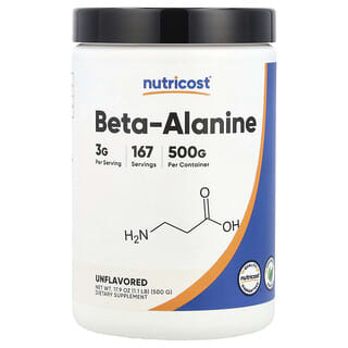 Nutricost, Beta-alanina, Sin sabor, 500 g (17,9 oz)