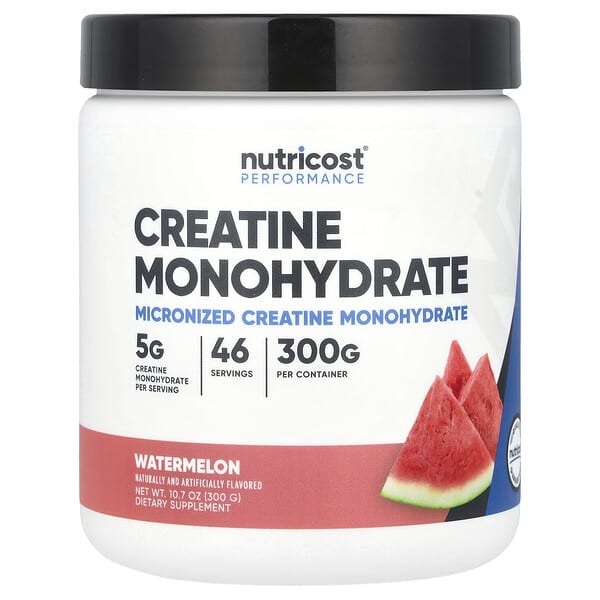 Nutricost Performance, Creatine Monohydrate, Watermelon, 10.7 oz (300 g)