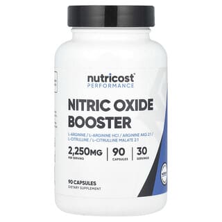 Nutricost, Performance, wzmacniacz tlenku azotu, 90 kapsułek