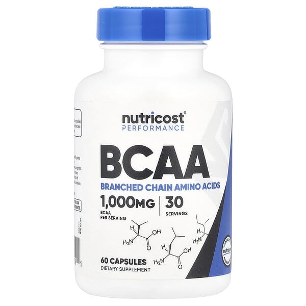 Performance, BCAA, 60 Capsules (500 mg per Capsule)