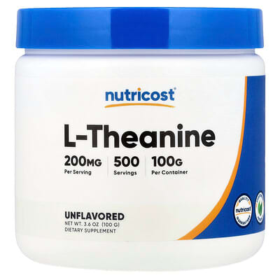 Nutricost, L-Theanine, Unflavoured, 3.6 oz (100 g)