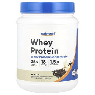 Nutricost, Concentrado de Proteína Whey, Baunilha, 680 g (1,5 lb)