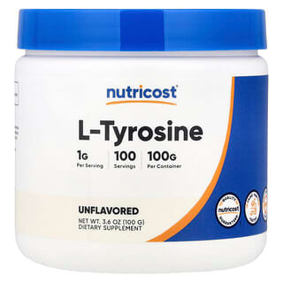Nutricost (뉴트리코스트), L-티로신, 무맛, 100g