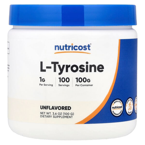 Nutricost, L-Tyrosine, Unflavored, 3.6 oz (100 g) — product photo 1