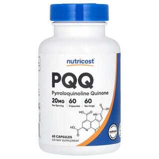 Nutricost, PQQ, 20mg, 캡슐 60정