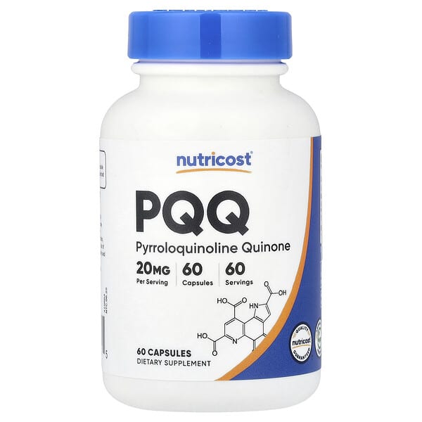 Nutricost, PQQ, 20mg, 캡슐 60정