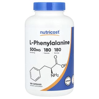 Nutricost, L-Phenylalanin, 500 mg, 180 Kapseln
