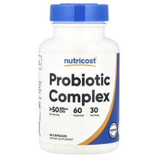 Nutricost, Probiotic Complex, Probiotika-Komplex, >50 Milliarden KBE, 60 Kapseln