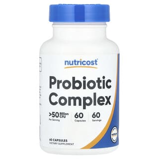 Nutricost, Complexe probiotique, >50 milliards d'UFC, 60 capsules