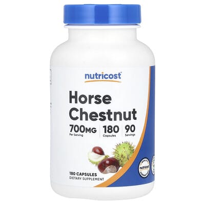 Nutricost, Horse Chestnut, 700 mg, 180 Capsules (350 mg per capsule)