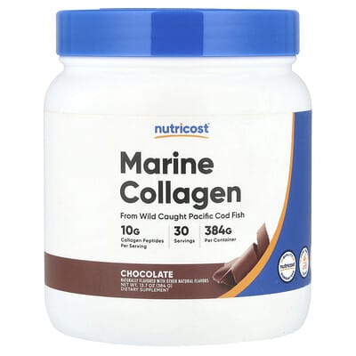 Nutricost, Marine Collagen, Chocolate Flavor, 13.7 oz (384 g)