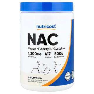 Nutricost, NAC, без добавок, 500 г (17,9 унции)