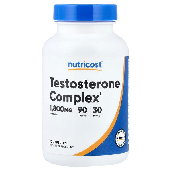 Nutricost, Complejo de testosterona, 1800 mg, 90 cápsulas (600 mg por cápsula)