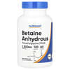 Betaine Anhydrous, 1,500 mg, 120 Capsules (750 mg per Capsule)