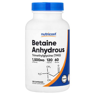 Nutricost, Betaine Susuz, 120 Capsyleri (Capsil başına 750 mq)