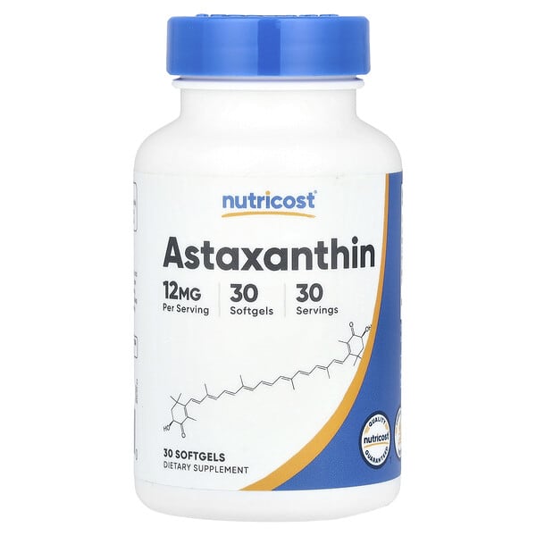 Astaxanthin, 12 mg, 30 Softgels