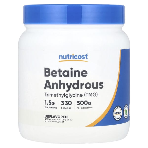Nutricost Betaine Anhydrous, Unflavored, 17.9 oz (500 g)